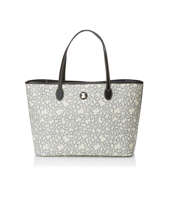 Social Tous Kaos Mini Lona, Bolso Totes para Mujer, Beige