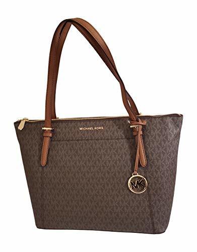 Social Michael Kors Women's Ciara Large Top Zip PVC Leather Tote Shoulder Bag