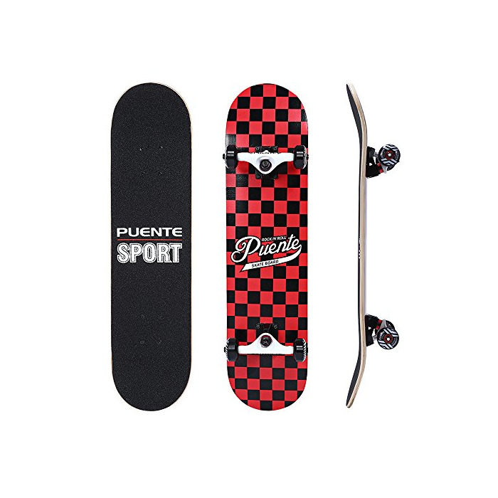 NACATIN Skateboard Completo para Adultos y Niños con Rotamiento 602 ABEC-9