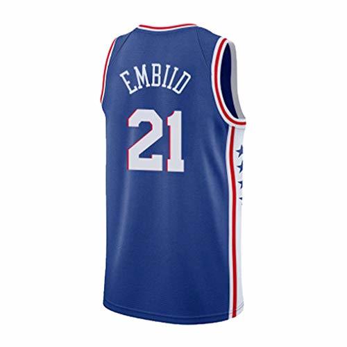 Productos Lvlo Ventilador Jersey ClassicSleeveless Chalecos Baloncesto Camiseta, Philadelphia 76ers # 21, Joel