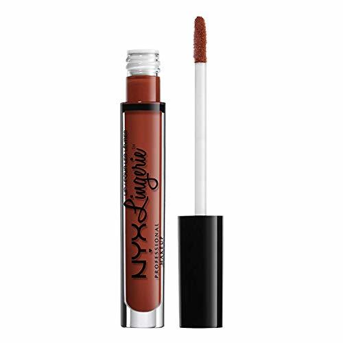 Producto NYX Professional Makeup Pintalabios Lip Lingerie Liquid Lipstick, Acabado cremoso y mate,