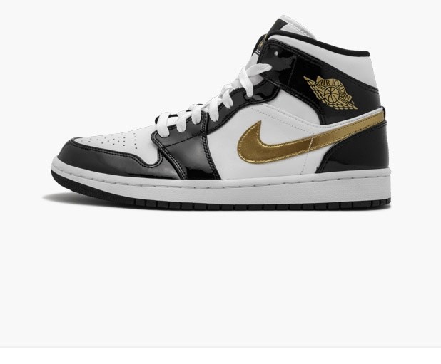 Fashion Air Jordan “Balck gold Patent Leather”