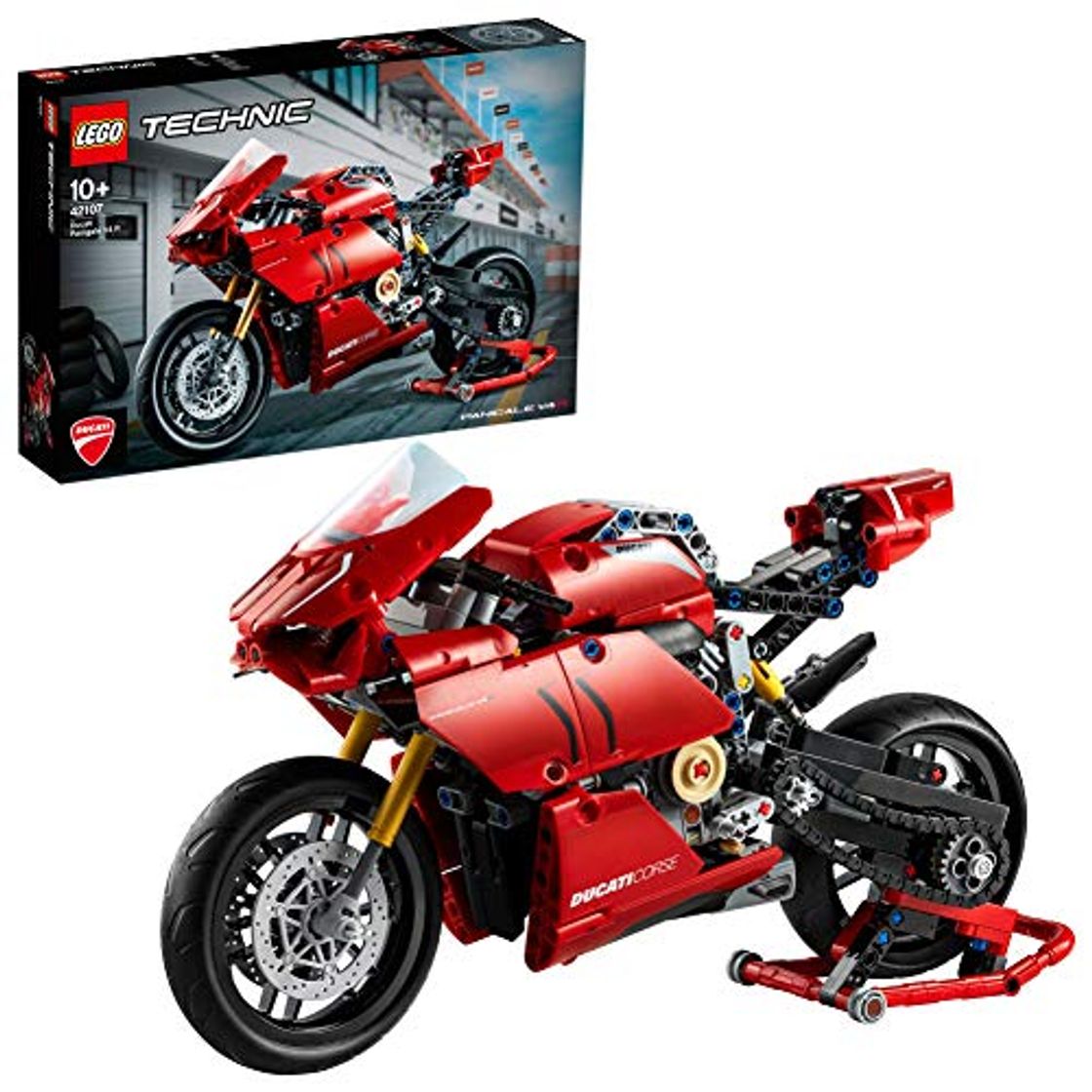 Product Technic Ducati Panigale V4 R Motocicleta, Modelo de Exhibición Superbike coleccionable, multicolor