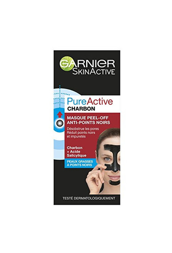 Garnier SkinActive Pure Active - Mascarilla peel-off antipuntos negros