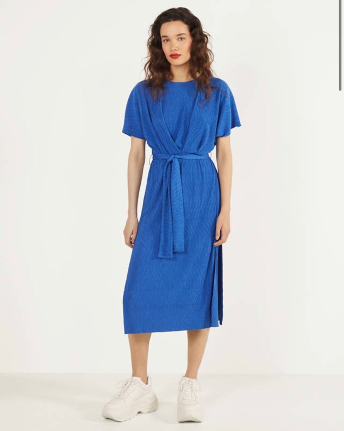 Social Vestido midi com cinto