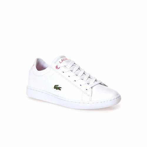 Social Lacoste Carnaby EVO BL 2 SUJ, Zapatillas Unisex Niños, Blanco