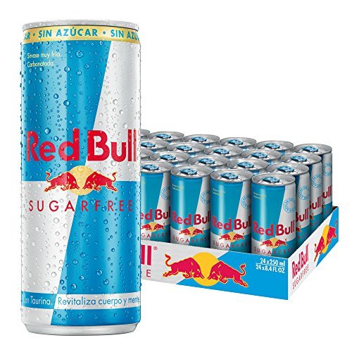 Social Red Bull Sugarfree, Bebida energética - 24 de 250 ml.
