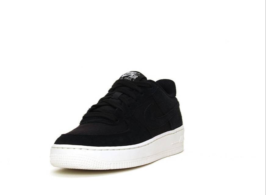 Moda NIKE AIR FORCE 1 '07 SUEDE GS "BLACK"

