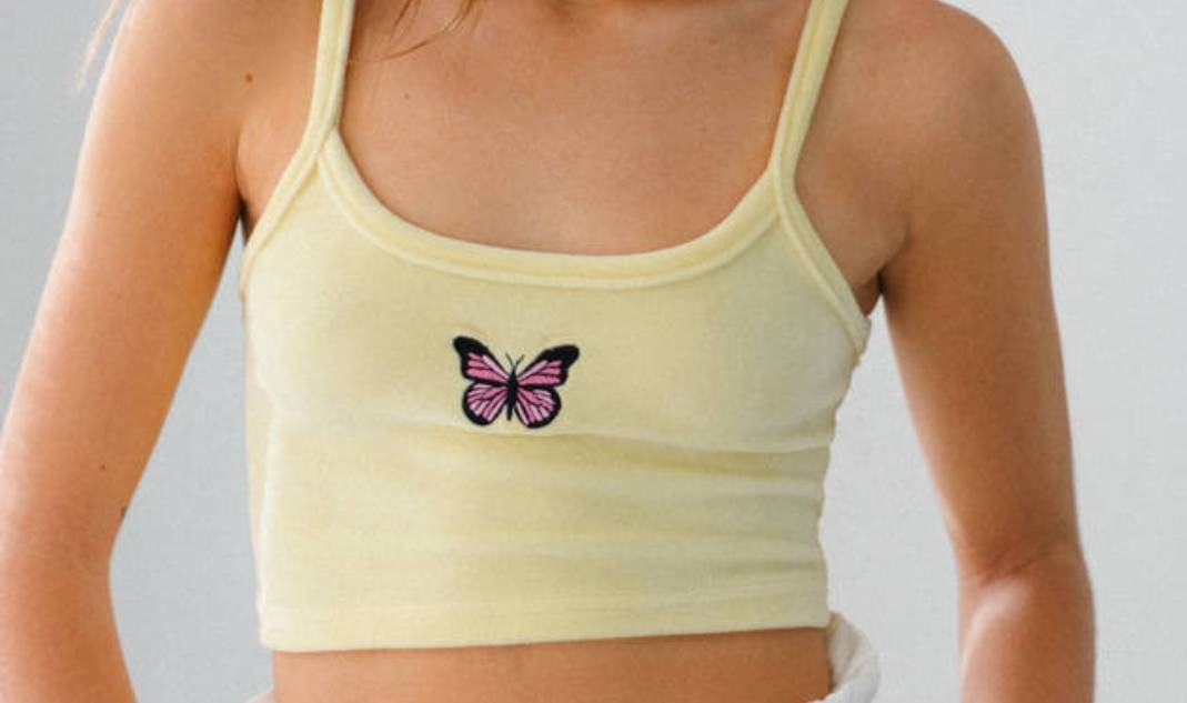 Social Velvet strappy top

