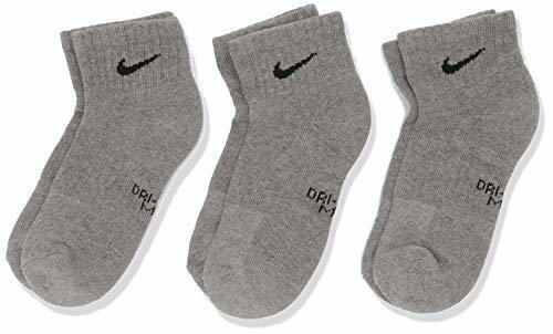 Nike Nike Performance Cushioned Quarter, 3 Pares de calcetines infantil, Gris