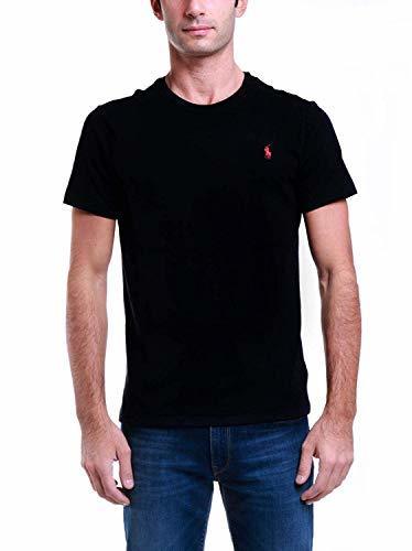 Social Polo Ralph Lauren tee-Shirts Camiseta, Negro