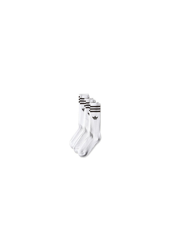 Social Adidas Solid Crew, Calcetines Unisex Adulto, blanco