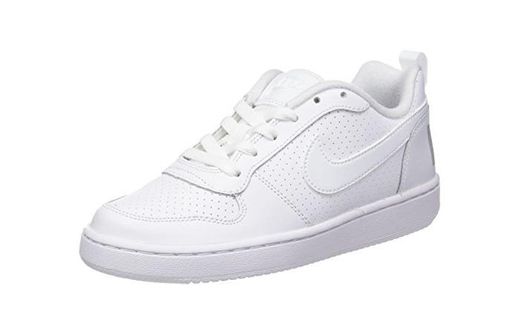 Nike Court Borough Low Gs, Zapatillas de Baloncesto Unisex Niños, Blanco