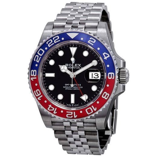 Moda Rolex Pepsi Blue and Red