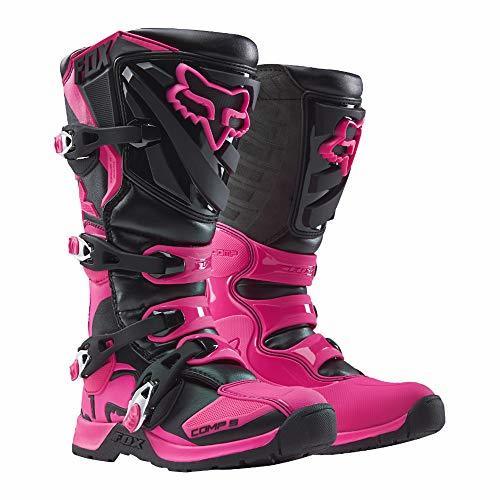 Social Fox 2016 Motocross/Enduro Botas Comp 5 Mujeres - Negro Botas de Rosa