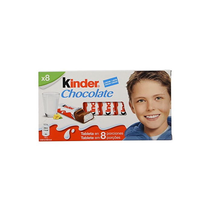 Producto Kinder Chocolate Barritas de Chocolate con Leche - Pack de 8 x