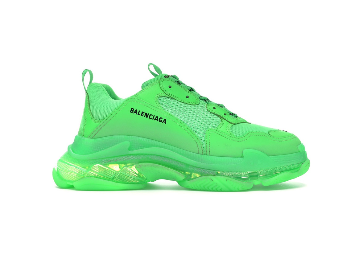 Products Balenciaga Triple S Neon Green 