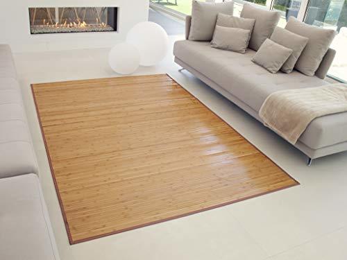 Product TEJIDOS EL MUNDO Alfombra SALÓN BAMBÚ 100x150 cm MARRÓN