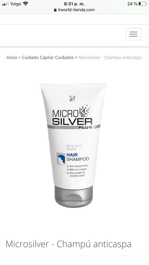 Fashion Microsilver - Champú anticaspa