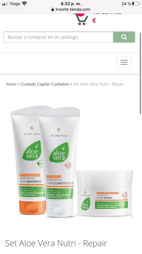 Fashion Set Aloe Vera Nutri - Repair