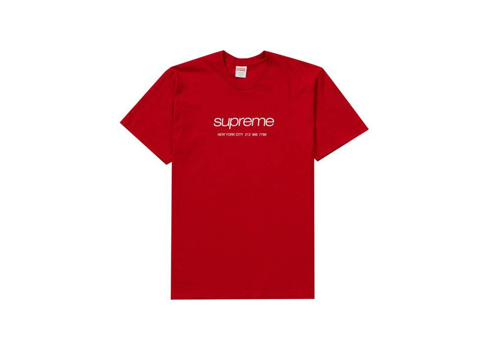 Products Supreme Shop Tee Red
