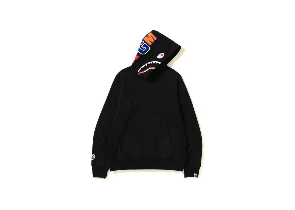Social BAPE Shark Pullover Hoodie Black

