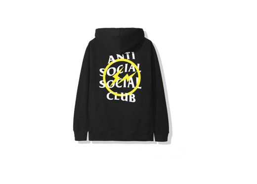 Anti Social Social Club x Fragment Yellow Bolt Hoodie