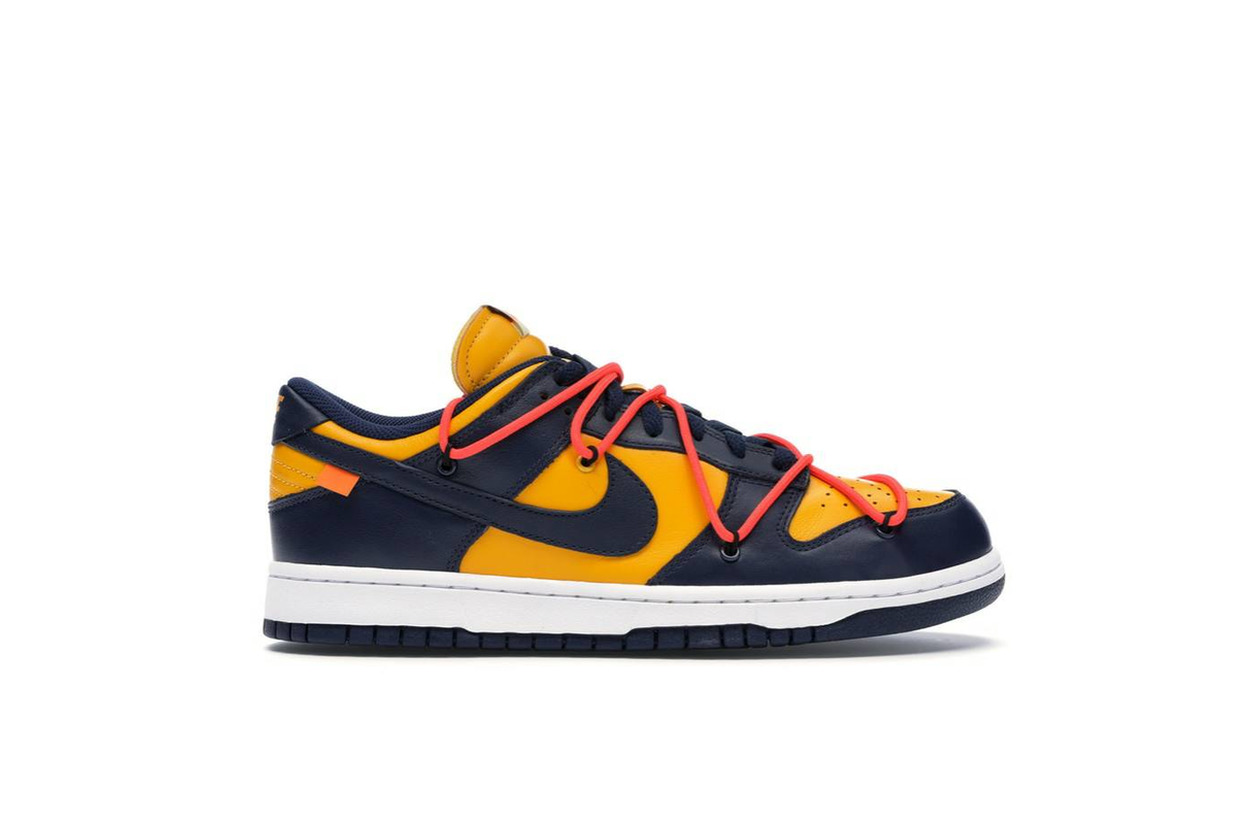 Social Nike Dunk Low Off-White University Gold Midnight Navy

