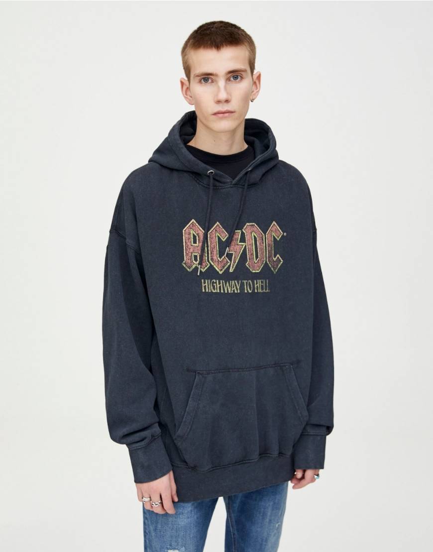 Fashion Sweatshirt AC/DC desbotada 