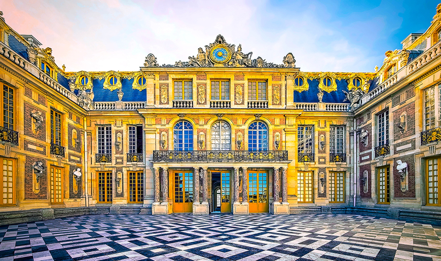 Lugares View on the Palace of Versailles