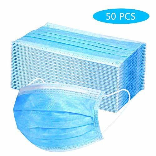 50PCS Medical Disposable Mask 3 layer Non-woven Anti-Particle Anti-droplet Anti-pollen Dust-proof Breathable