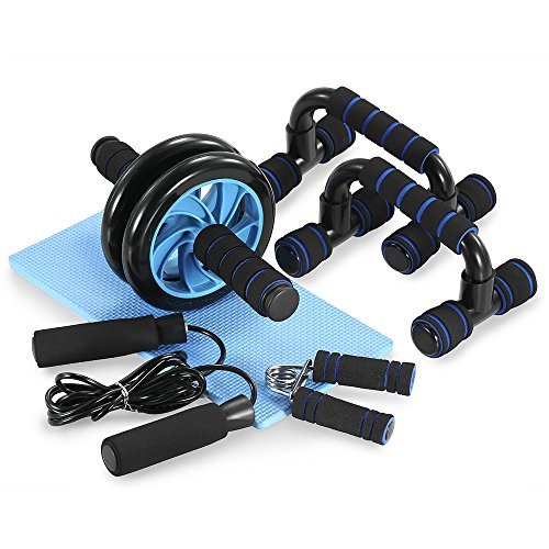 Social TOMSHOO Juego de Rodillos de Ruedas 5 en 1 Rueda Abdominal