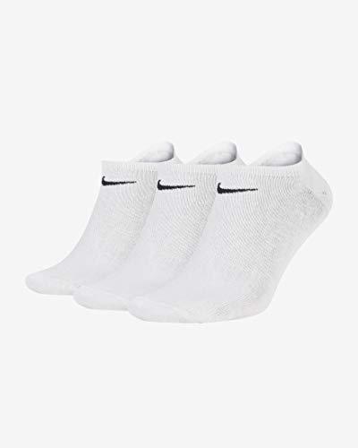 Fashion Nike 3Ppk Value No Show, Calcetines Unisex adulto, Blanco