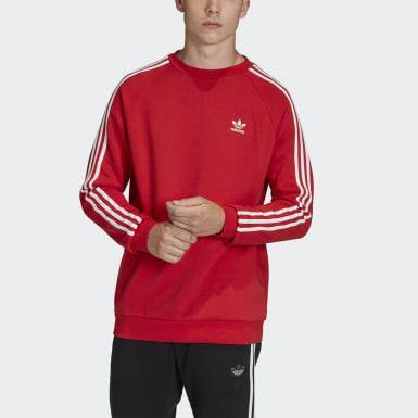 Product adidas Sweatshirt Gola Redonda 3-Stripes - Vermelho