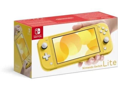 Nintendo switch lite amarela