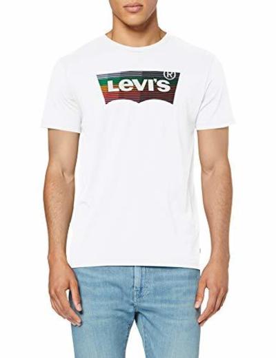 Levi's Housemark Graphic tee Camiseta, Blanco