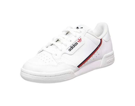 Adidas Continental 80 J, Zapatillas de Deporte Unisex para Niños, Blanco