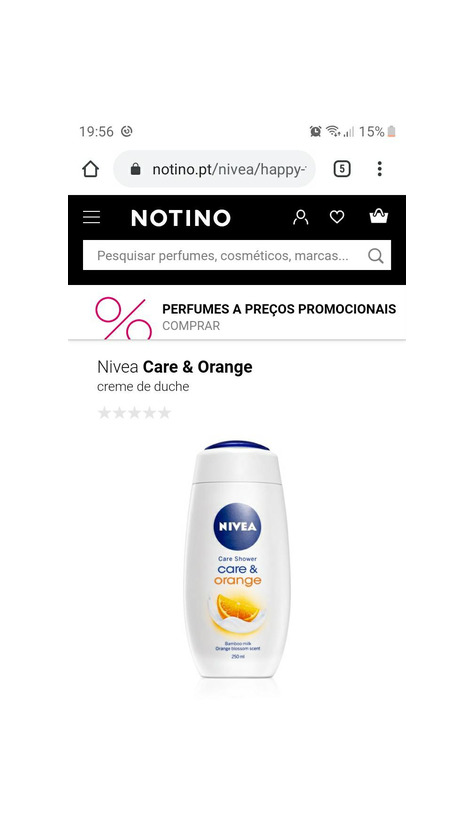 Producto Nivea care shower care & orange