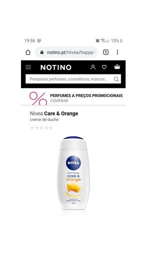 Nivea care shower care & orange