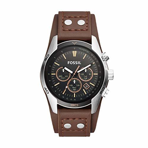 Fashion Fossil Reloj Cronógrafo para Hombre de Cuarzo con Correa en Cuero CH2891