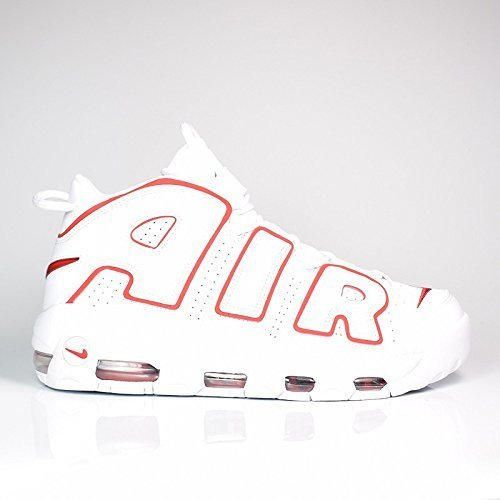 Nike Air More Uptempo White/Varsity Red-White