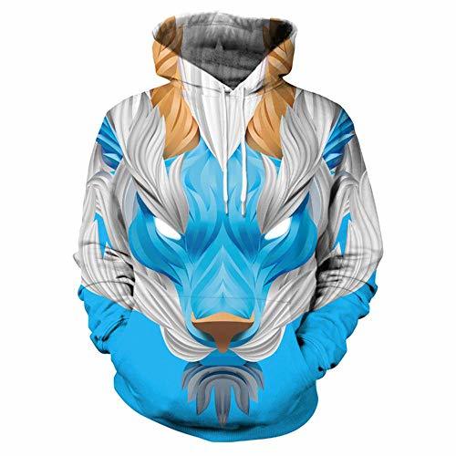 Products YEE Las impresiones 3D Pullover Puentes transpirable sudaderas con capucha animal de