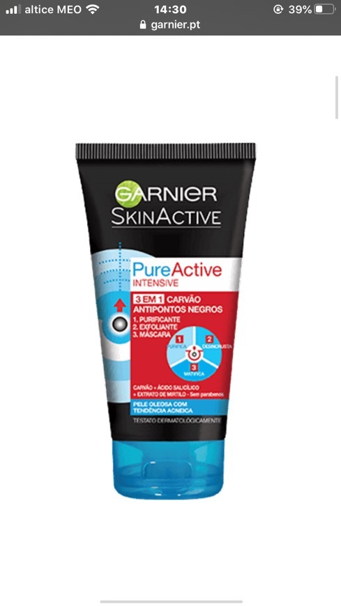 Producto Garnier pure active intense