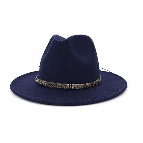 Cap Sombrero de Fieltro Hombres Mujeres Chapeu Feminino Fedora Sombrero Gentleman Wool