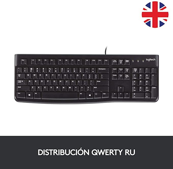 Electronic Logitech K120 Teclado con Cable para Windows