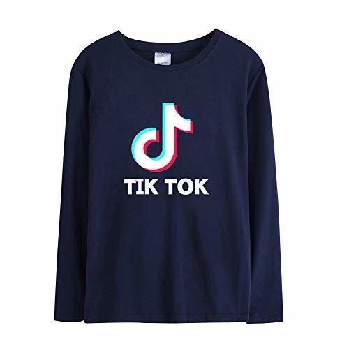 Social Aibayleef TIK TOK Camisetas Manga Larga Sueter Top T-Shirt Basic tee Shirt