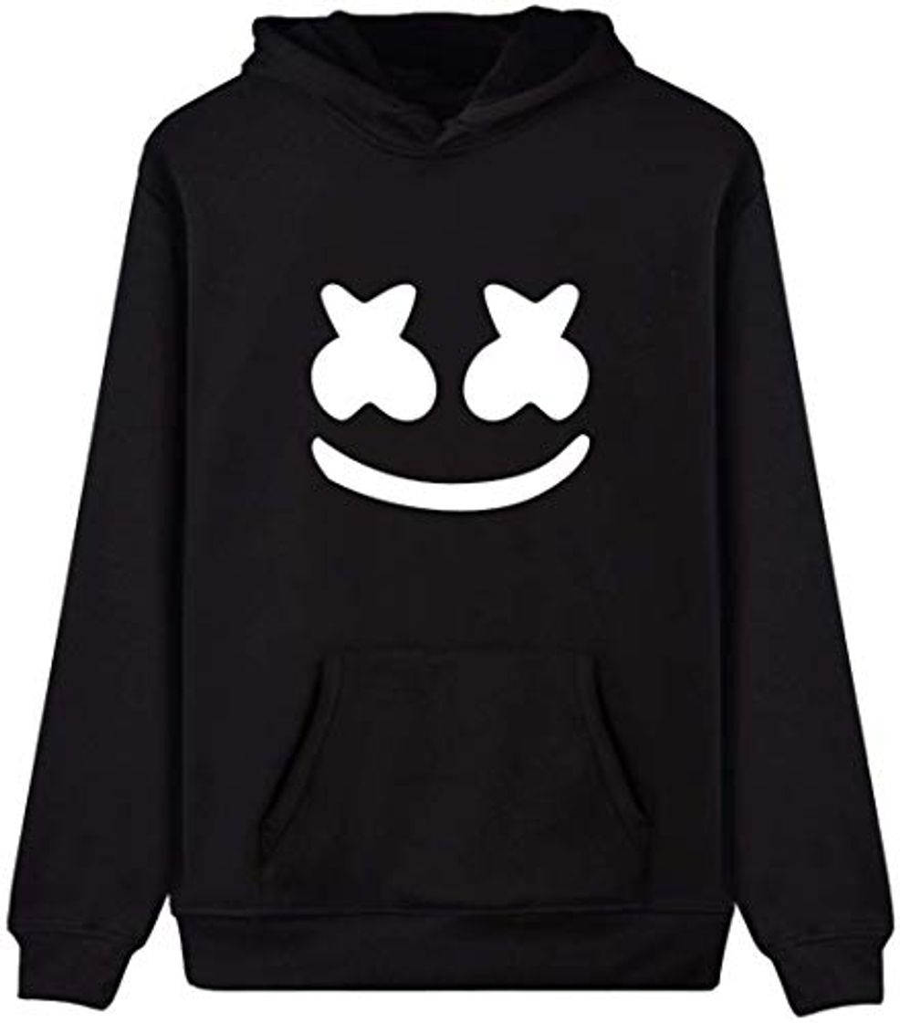 Fashion Silver Basic Chicos Niños Sudadera con Capucha DJ Música Electrónica Mellogang Sonrisa