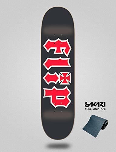 Flip Monopatin Skate Skateboard Deck Team HKD Black 8.0"x31.5"
