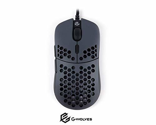 Electronic G-Wolves HT-M 3389 - Ratón para Juegos con Cable Ultra Ligero de