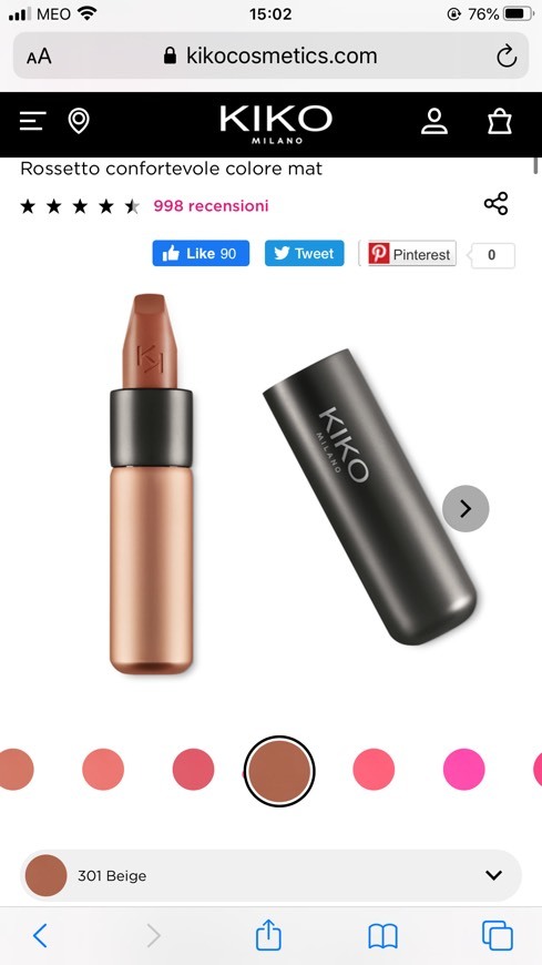 Producto Batom kiko 